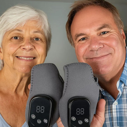 3-in-1 Electric Ankle Massager – 5-Level Heat, Vibration & Compression for Foot Relief