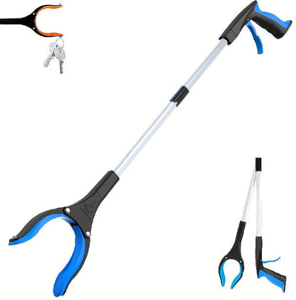 32" Foldable Reacher Grabber Tool – Heavy Duty Extended Reach Grabber with Claw Grip For Elderly