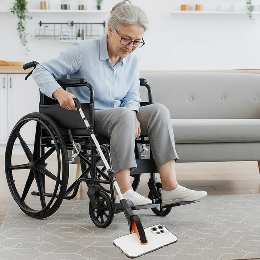 43" Upgraded Foldable Grabber Tool with Magnetic 360° Swivel Clip for Elderly & Disabled