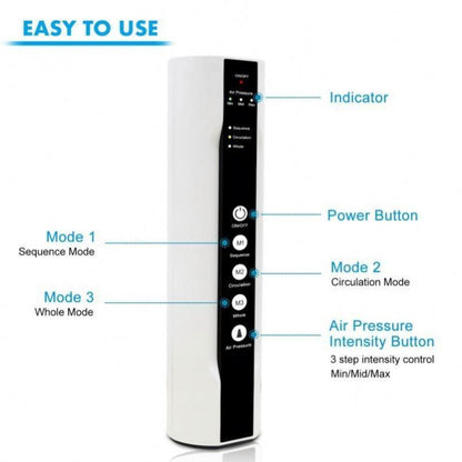 Air Compression Leg Massager with Remote – Gentle Relief for Seniors