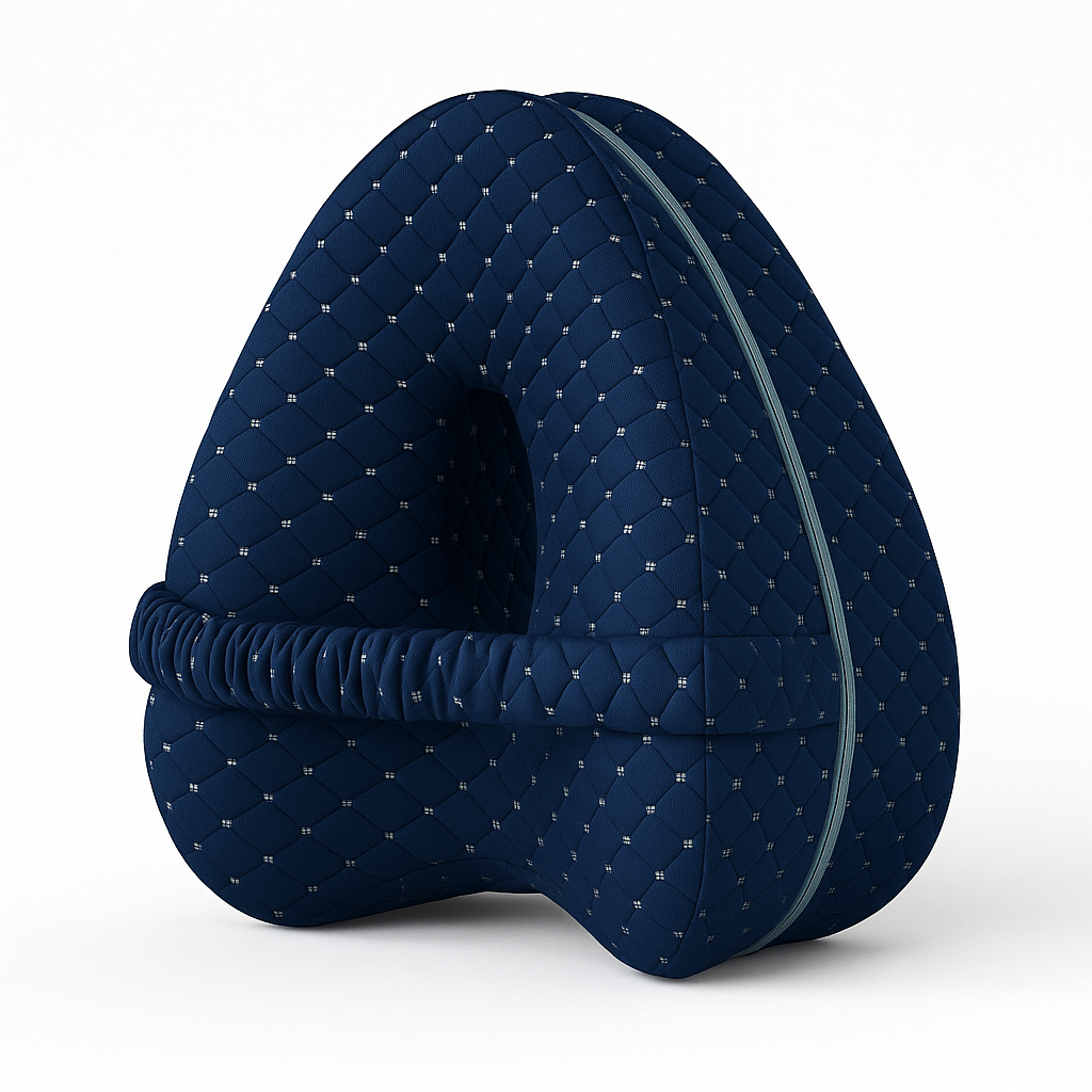 Comfort Knee Pillow for Side Sleepers – Hip & Leg Support with Strap