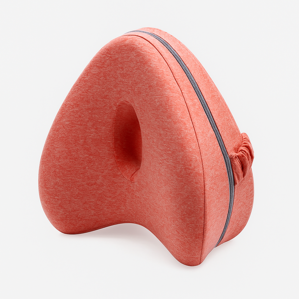 Comfort Knee Pillow for Side Sleepers – Hip & Leg Support with Strap