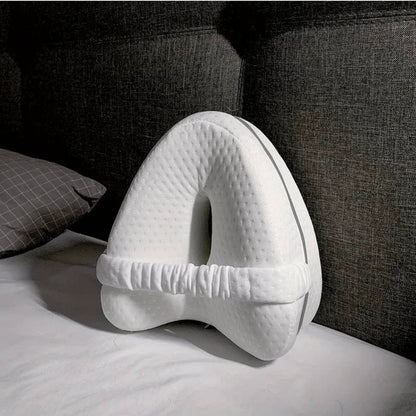 Comfort Knee Pillow for Side Sleepers – Hip & Leg Support with Strap
