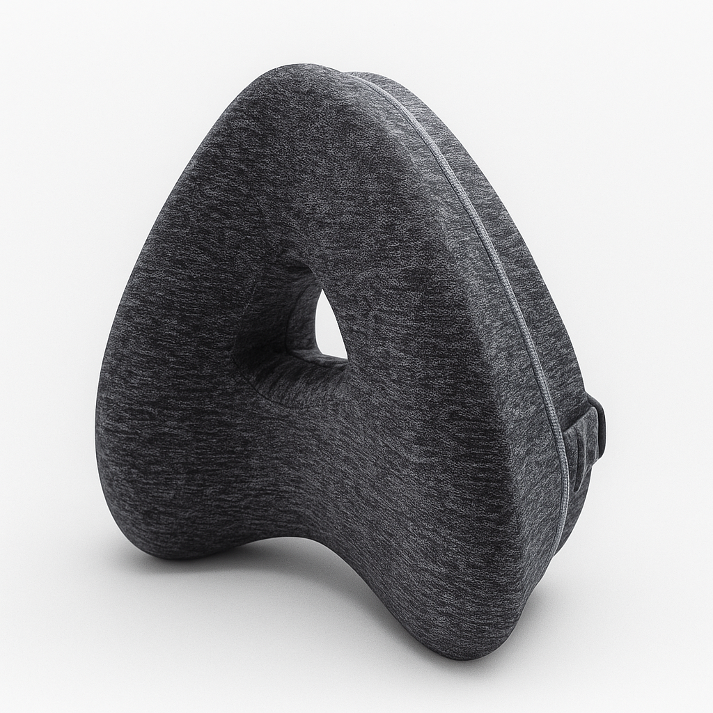 Comfort Knee Pillow for Side Sleepers – Hip & Leg Support with Strap
