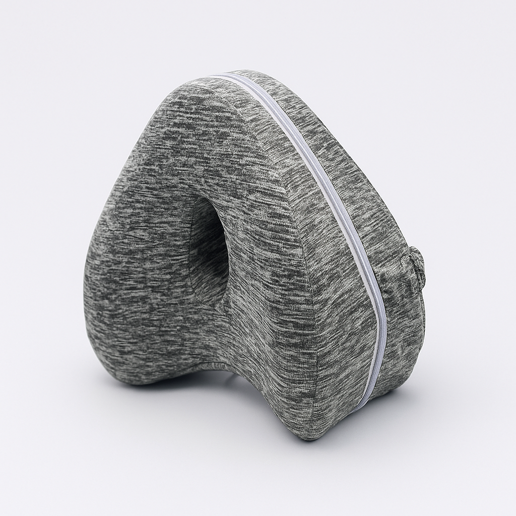 Comfort Knee Pillow for Side Sleepers – Hip & Leg Support with Strap