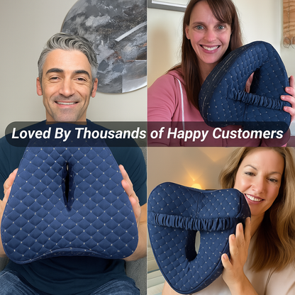 Comfort Knee Pillow for Side Sleepers – Hip & Leg Support with Strap
