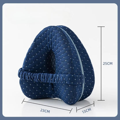 Comfort Knee Pillow for Side Sleepers – Hip & Leg Support with Strap