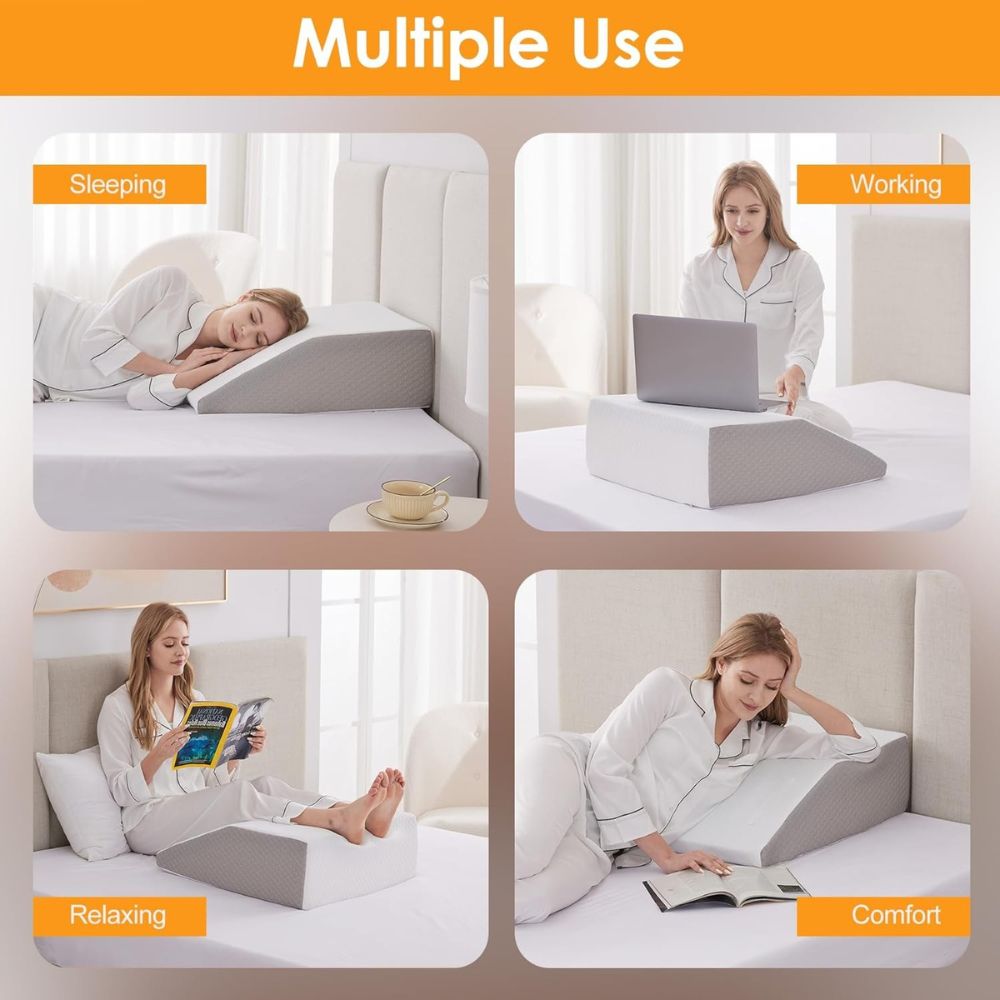 8-Inch Leg Elevation Pillow – Gentle Support for Seniors & Recovery