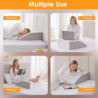 8-Inch Leg Elevation Pillow – Gentle Support for Seniors & Recovery
