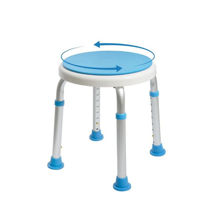 Lightweight Shower Stool for Seniors – 360° Swivel & Safety Features