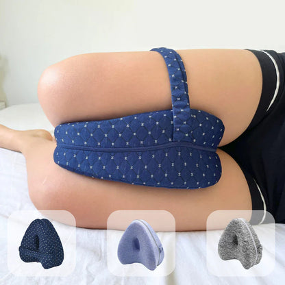 Comfort Knee Pillow for Side Sleepers – Hip & Leg Support with Strap