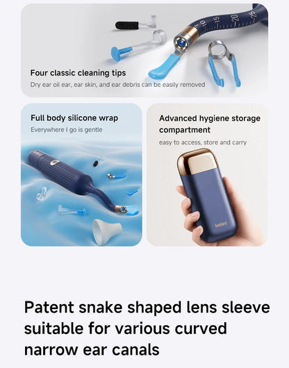 Bebird EarSight Plus R37R – Safe Visual Ear Cleaner with 10MP HD Camera for Elderly
