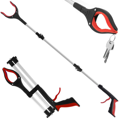 43" Upgraded Foldable Grabber Tool with Magnetic 360° Swivel Clip for Elderly & Disabled