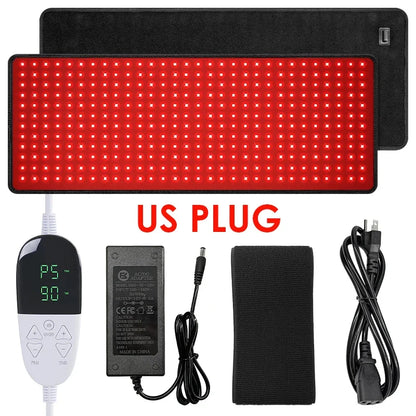 Full Body Red & Near-Infrared Light Therapy Pad with Heat | Recovery & Muscle Relief Wrap