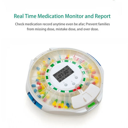M126A Smart Pill Dispenser for Seniors – 28 Compartments & App Alerts