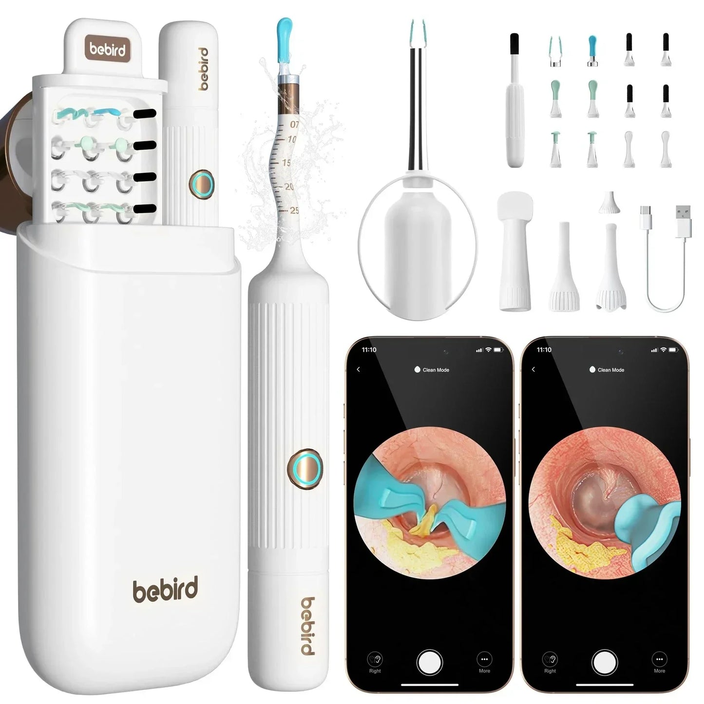 Bebird EarSight Plus R37R – Safe Visual Ear Cleaner with 10MP HD Camera for Elderly