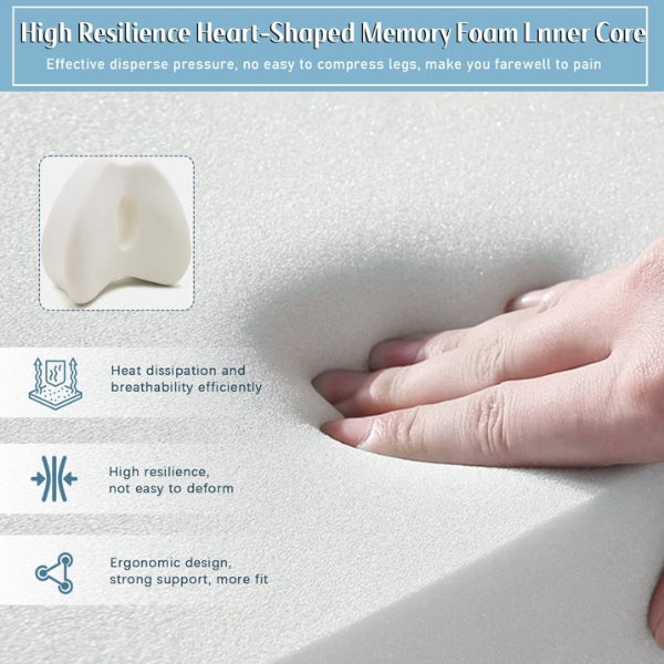 Comfort Knee Pillow for Side Sleepers – Hip & Leg Support with Strap
