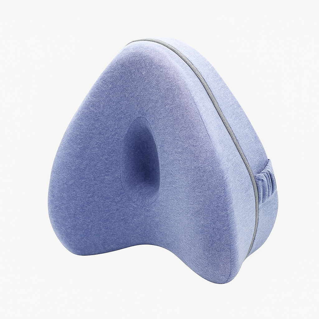 Comfort Knee Pillow for Side Sleepers – Hip & Leg Support with Strap