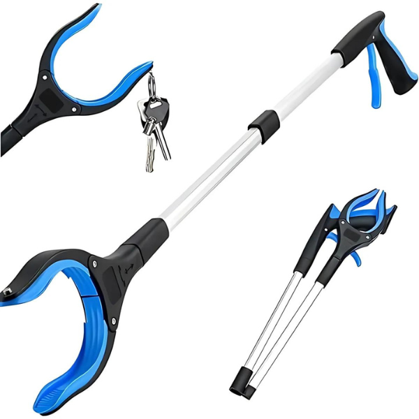 32" Foldable Reacher Grabber Tool – Heavy Duty Extended Reach Grabber with Claw Grip For Elderly