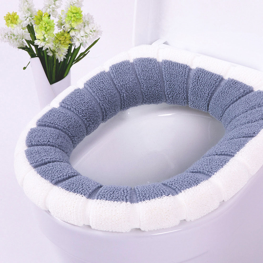 Toilet Seat Cushion Cover Pad For Seniors– Soft Cushioned Toilet Lid Cover for Round & Elongated Seats