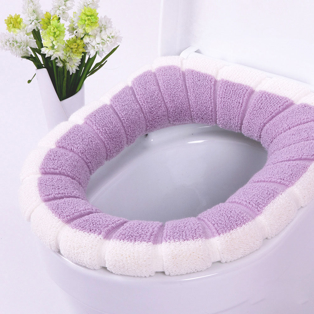 Toilet Seat Cushion Cover Pad For Seniors– Soft Cushioned Toilet Lid Cover for Round & Elongated Seats