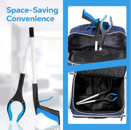 32" Foldable Reacher Grabber Tool – Heavy Duty Extended Reach Grabber with Claw Grip For Elderly
