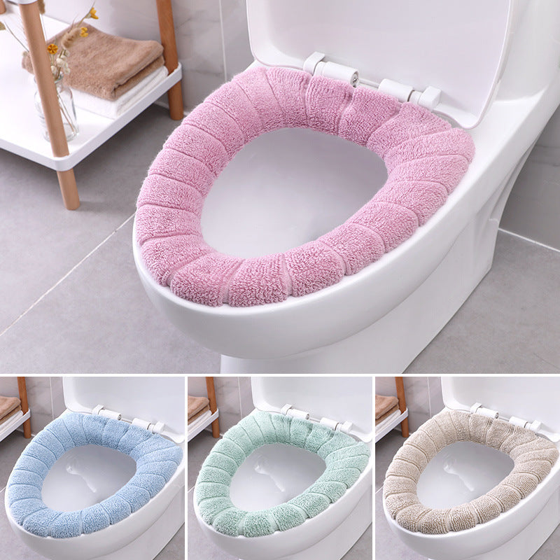 Toilet Seat Cushion Cover Pad For Seniors– Soft Cushioned Toilet Lid Cover for Round & Elongated Seats