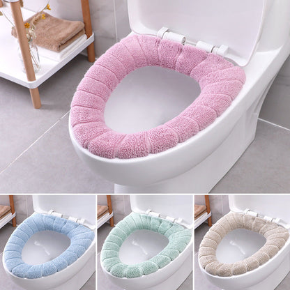 Toilet Seat Cushion Cover Pad For Seniors– Soft Cushioned Toilet Lid Cover for Round & Elongated Seats
