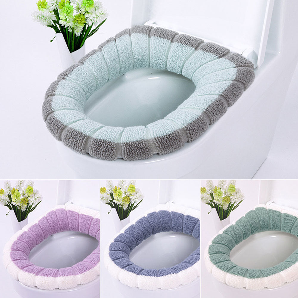 Toilet Seat Cushion Cover Pad For Seniors– Soft Cushioned Toilet Lid Cover for Round & Elongated Seats