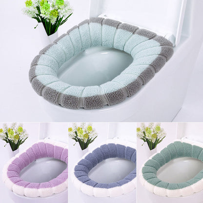 Toilet Seat Cushion Cover Pad For Seniors– Soft Cushioned Toilet Lid Cover for Round & Elongated Seats