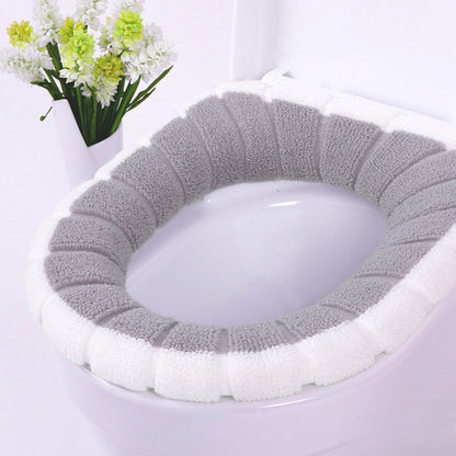 Toilet Seat Cushion Cover Pad For Seniors– Soft Cushioned Toilet Lid Cover for Round & Elongated Seats